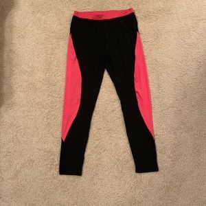 black & pink workout leggings